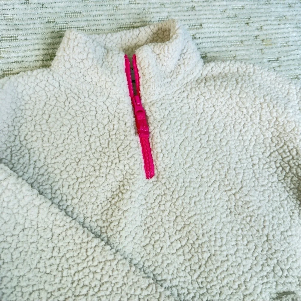 GAP Kids Sherpa Quarter-Zip Girl's Sweater M (8)